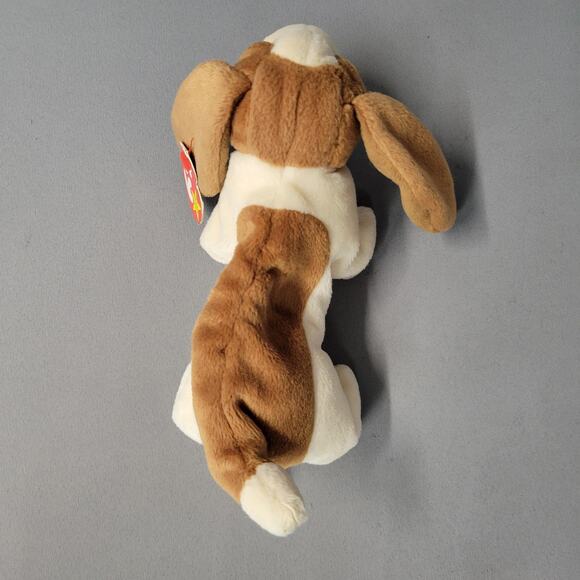 Vintage Ty Beanie Baby Tracker Basset Hound Dog 1997 Plush Toy Tags 90s Gift - Picture 9 of 16